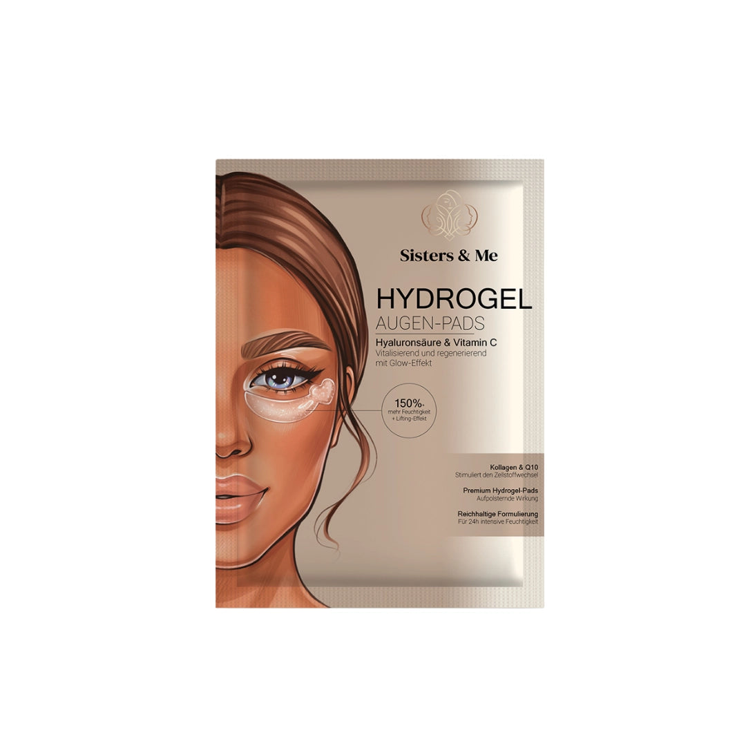 10x Hydrogel Augen-Pads mit HYALURONSÄURE UND VITAMIN C