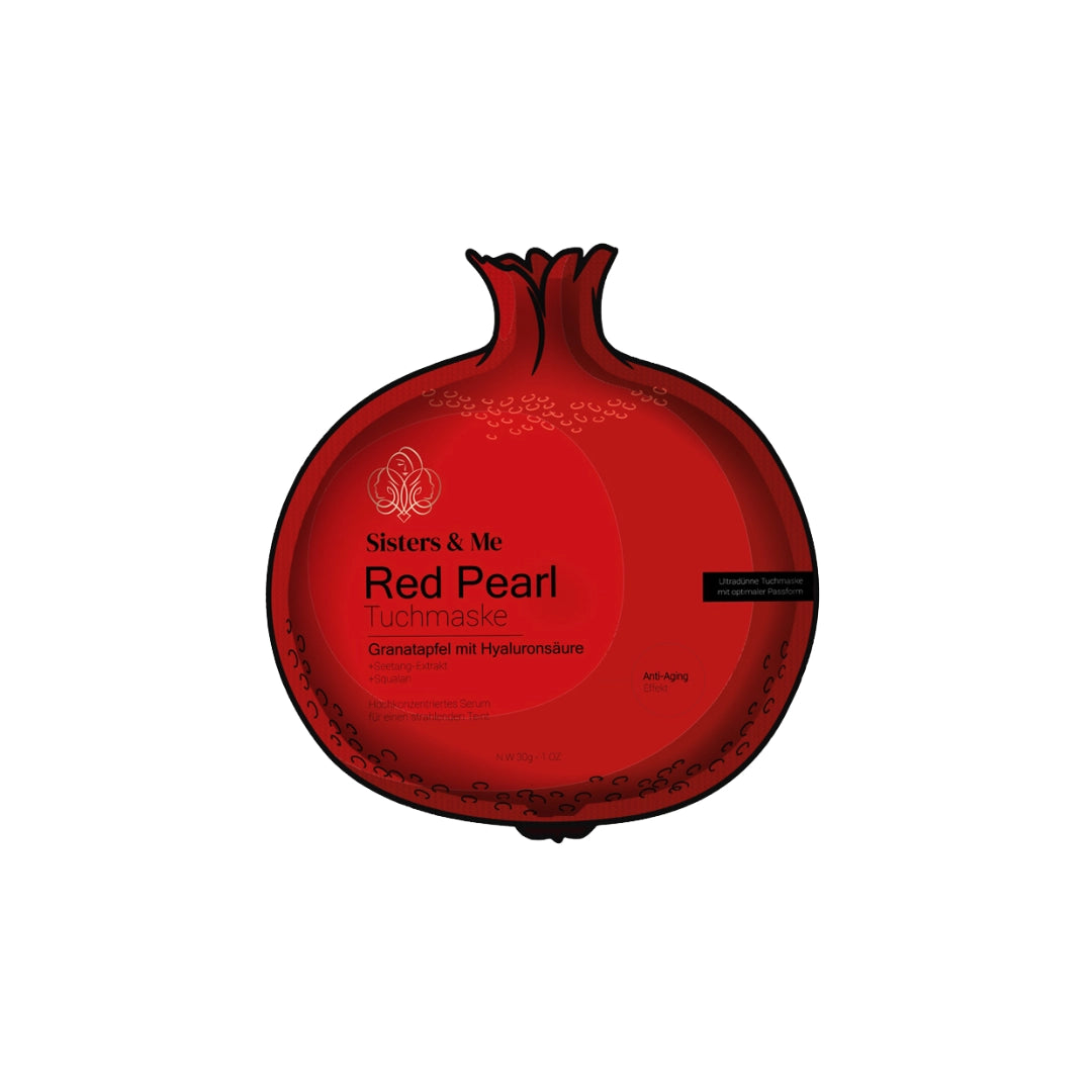 5x GRANATAPFEL TUCHMASKE MIT SQUALAN UND HYALURONSÄURE