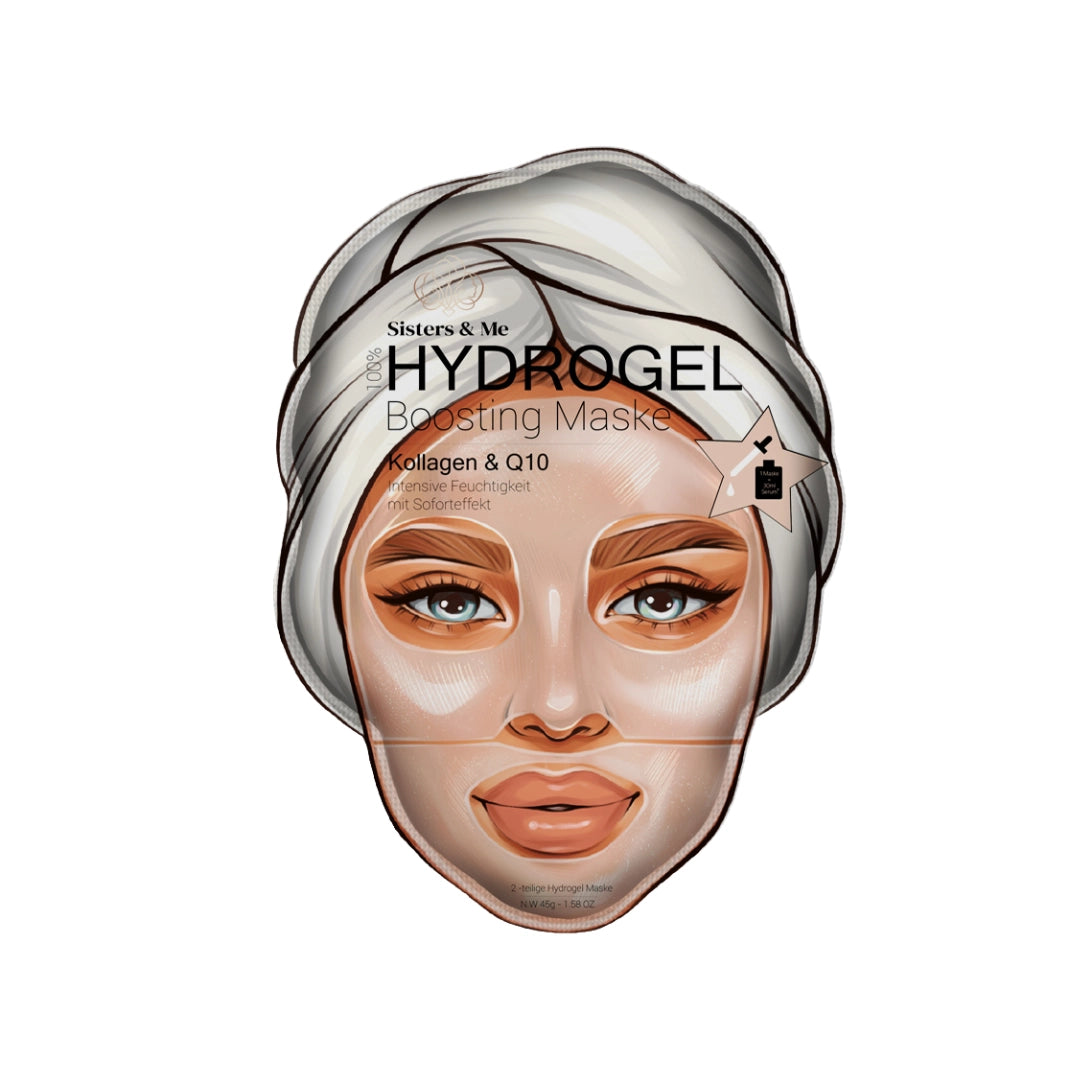5x HYDROGEL BOOSTING MASKE MIT Q10 UND KOLLAGEN