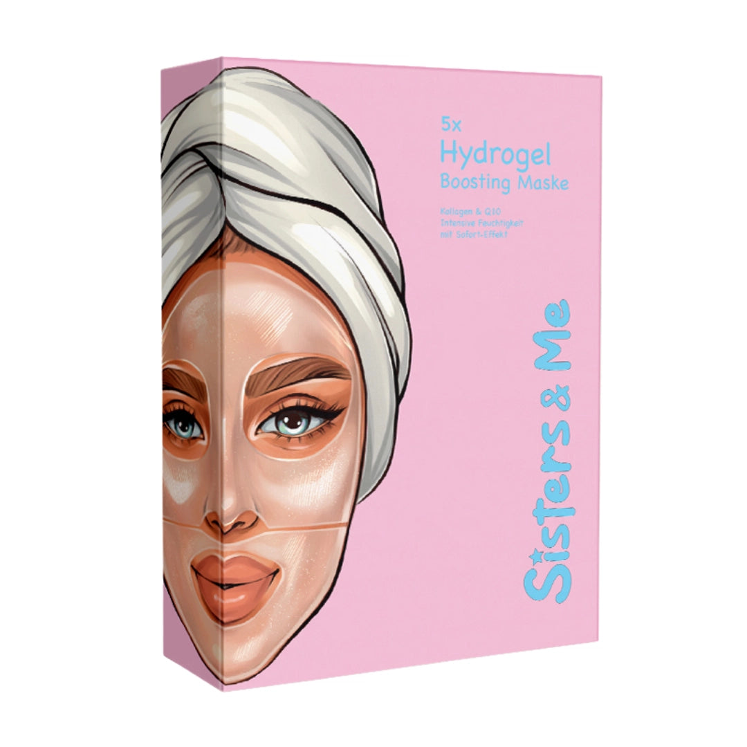5x HYDROGEL BOOSTING MASKE MIT Q10 UND KOLLAGEN