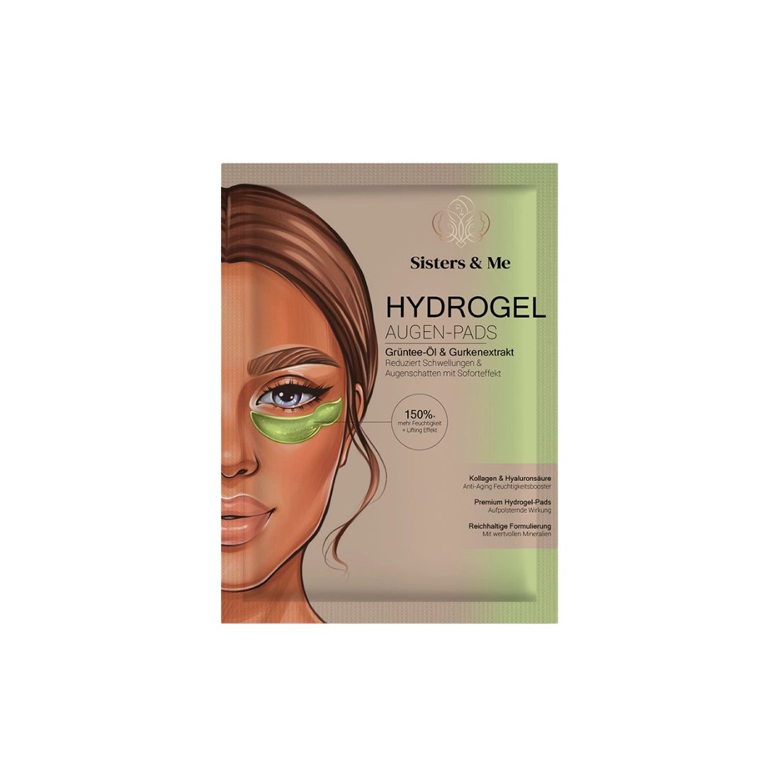 Hydrogel Augen-Pads mit Gurkenextrakt und Grüntee-Öl