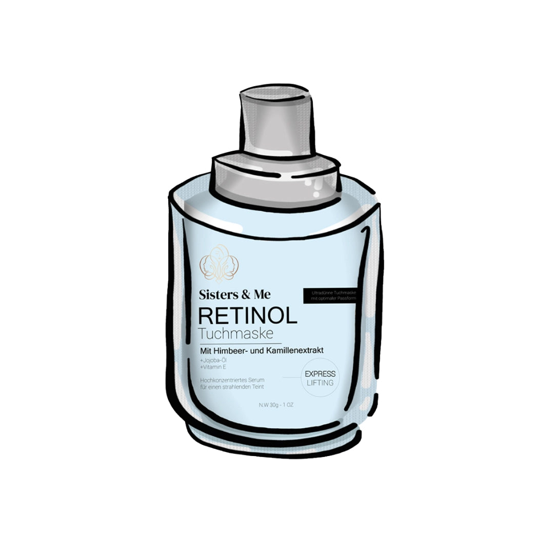 5x RETINOL TUCHMASKE MIT HIMBEER- UND KAMILLENEXTRAKT